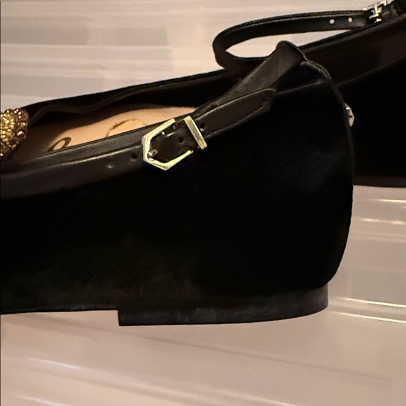 NWOT Sam Edelman lRexley Velvet Ballet Flat w/ Crystal Celestial Embellishments - Picture 7 of 14